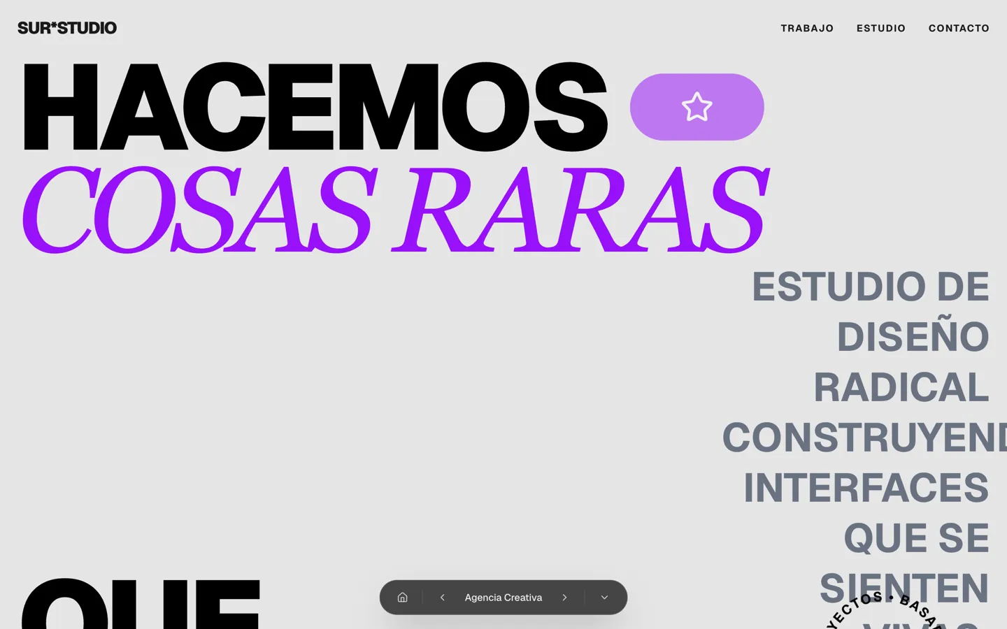 Captura de la demo Agencia creativa