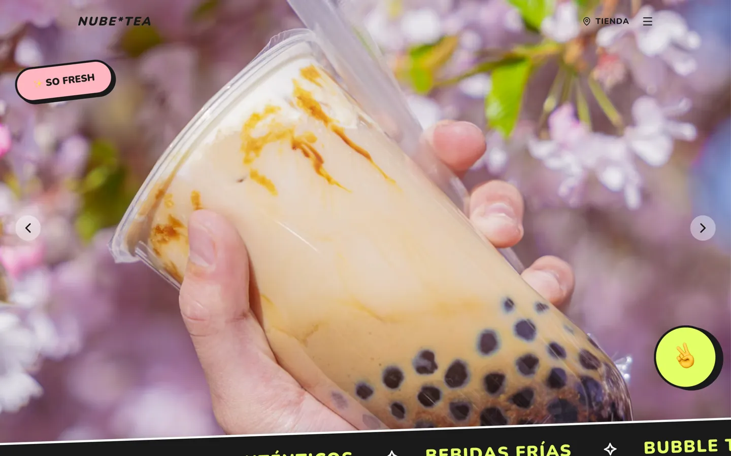 Captura de la demo Tienda gastronómica